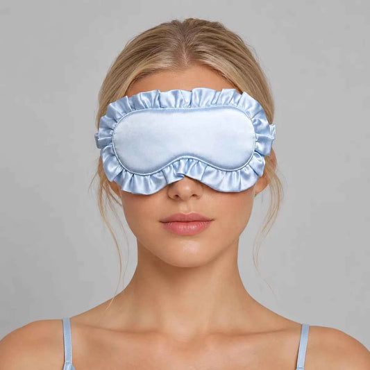 19 Momme Ruffled Silk Sleep Mask
