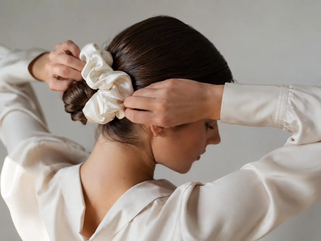 Correct way to wear a silk scrunchie