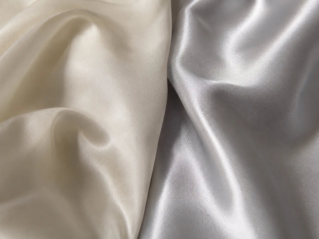 Real silk and satin