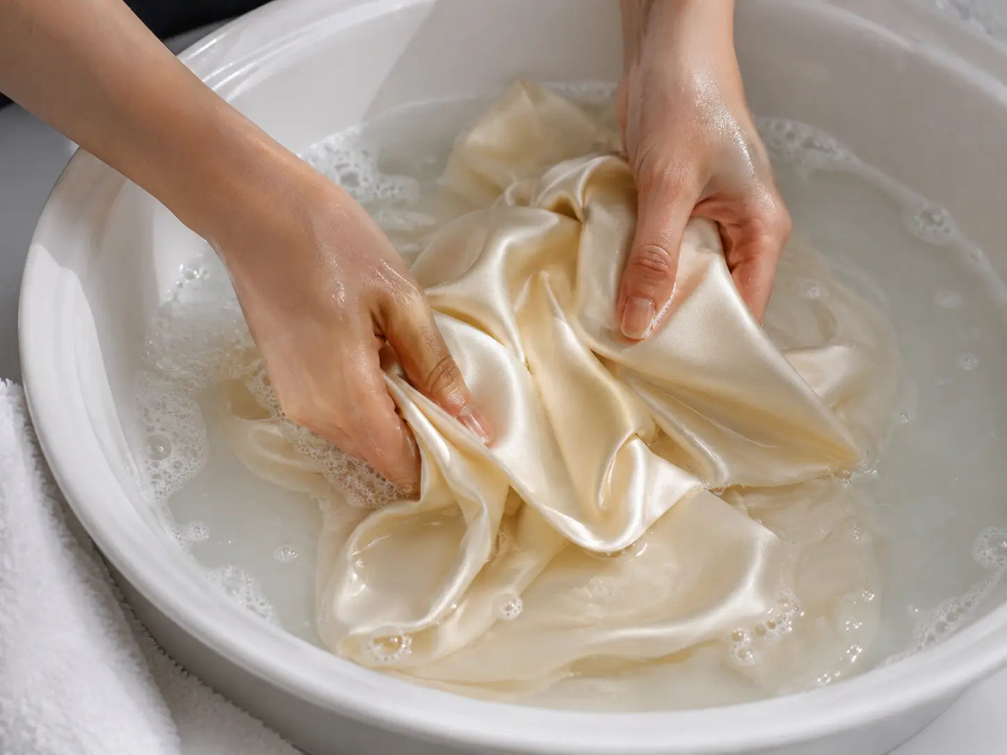 Washing silk