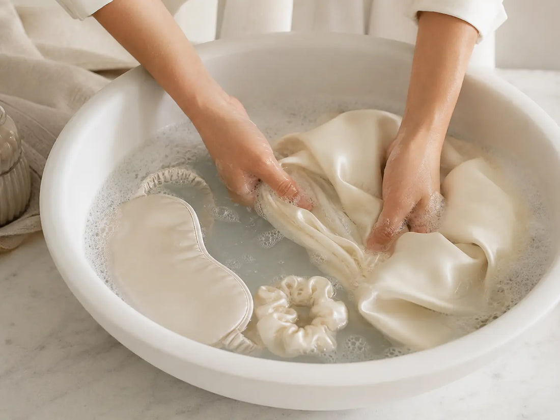 Washing silk products