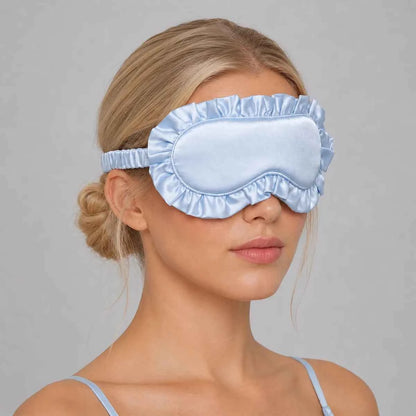 19 Momme Ruffled Silk Sleep Mask