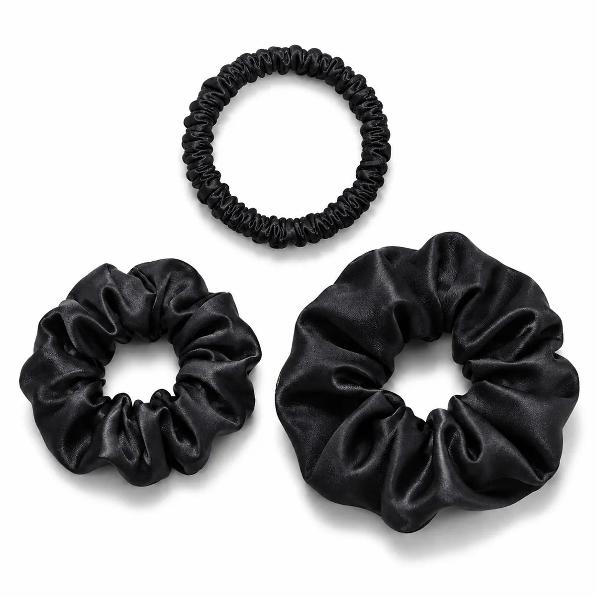 30 Momme Silk Scrunchie Set – 3 Sizes