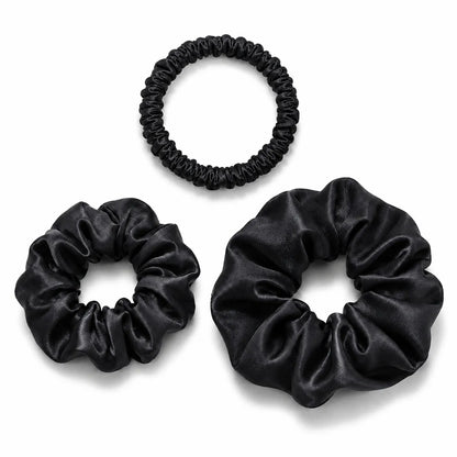 30 Momme Silk Scrunchie Set – 3 Sizes