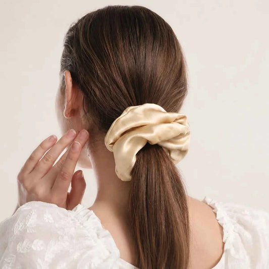 19 Momme Maxi Silk Scrunchies – Set of 3