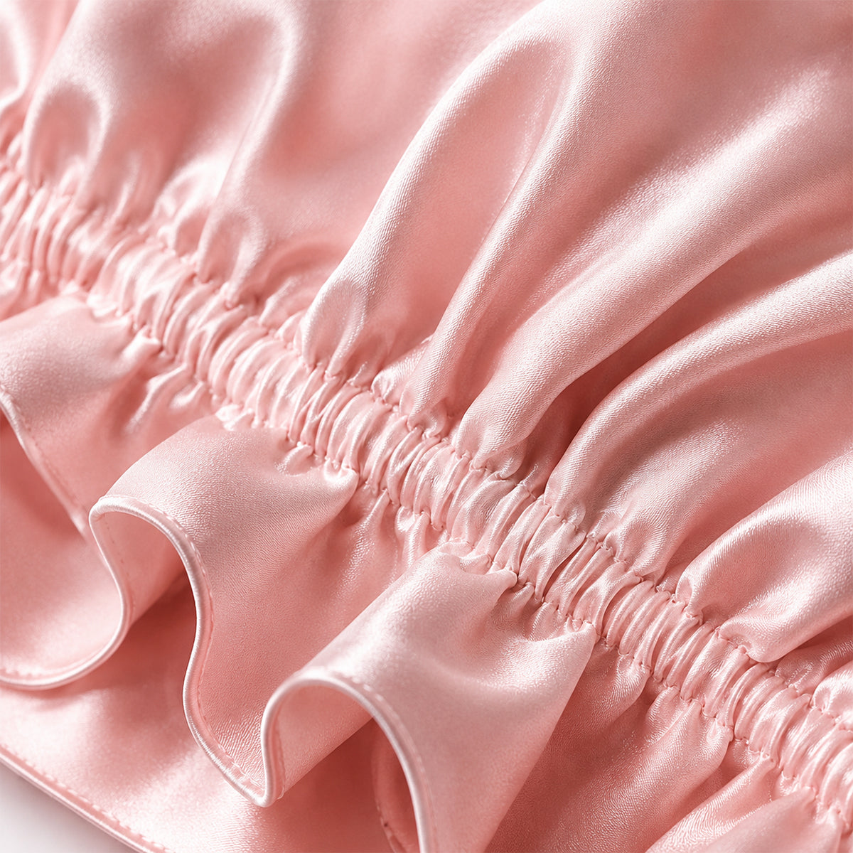 19 Momme Double-Layer Ruffled Silk Bonnet