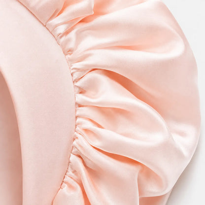 19 Momme Double-Layer Tie-Front Silk Bonnet