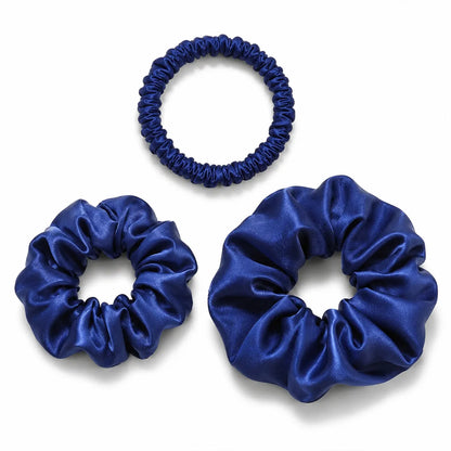 30 Momme Silk Scrunchie Set – 3 Sizes