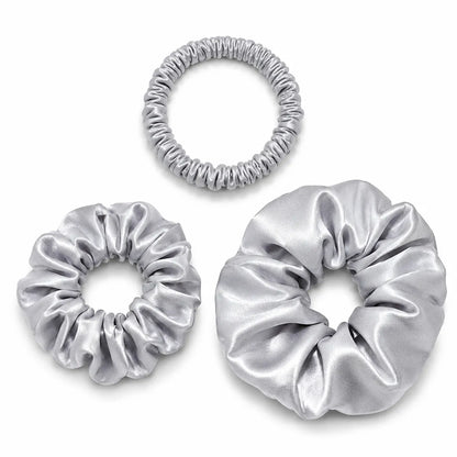 30 Momme Silk Scrunchie Set – 3 Sizes