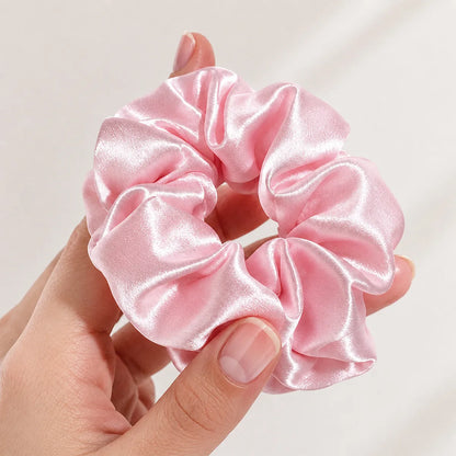 22 Momme Wide Ruched Silk Scrunchies – Set of 3