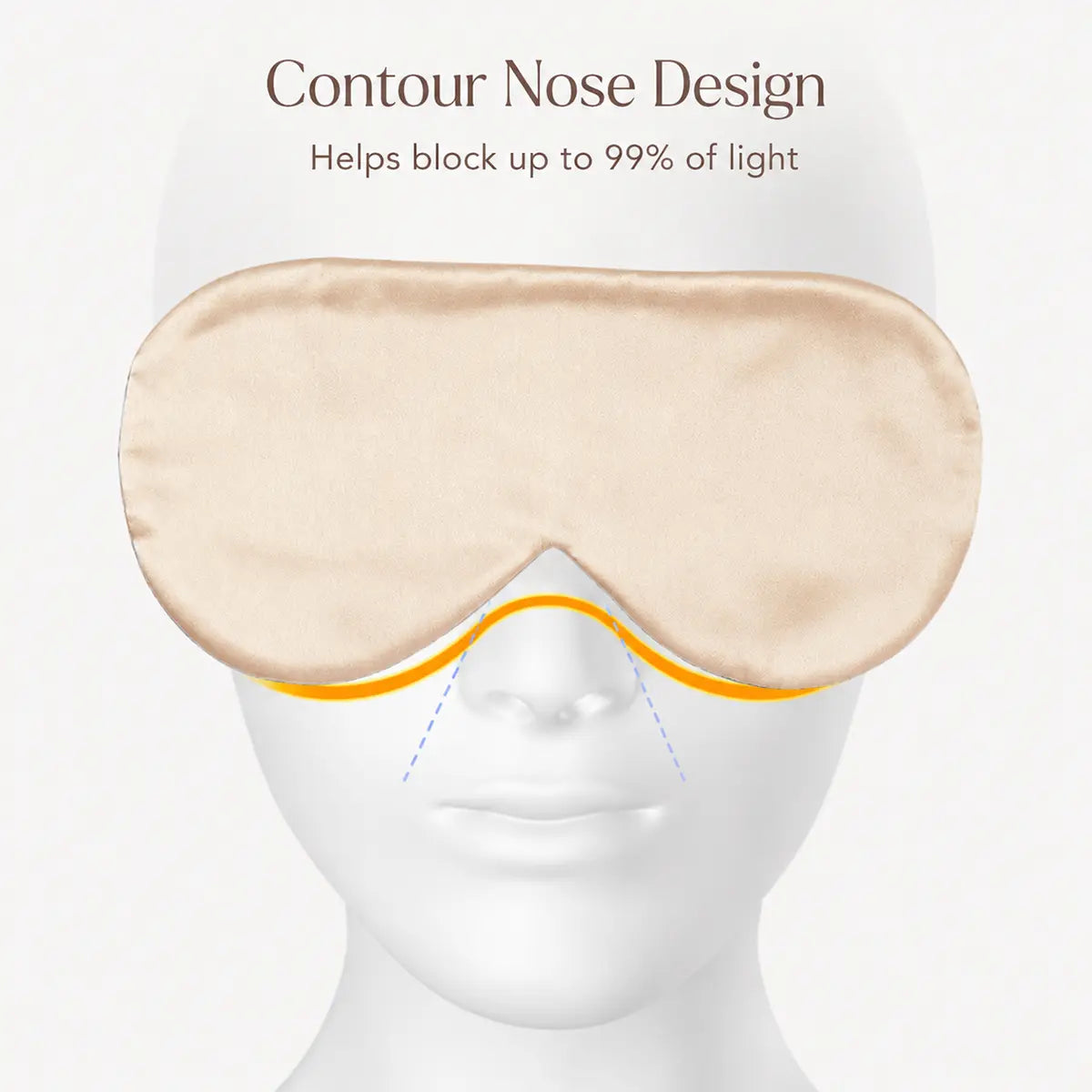 19 Momme Light-Blocking Silk Sleep Mask with Adjustable Ear Loops