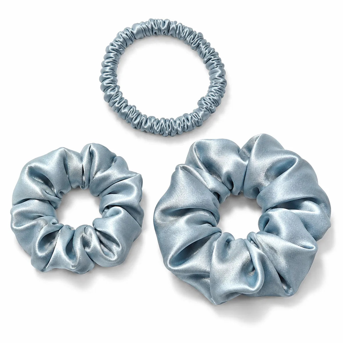 30 Momme Silk Scrunchie Set – 3 Sizes