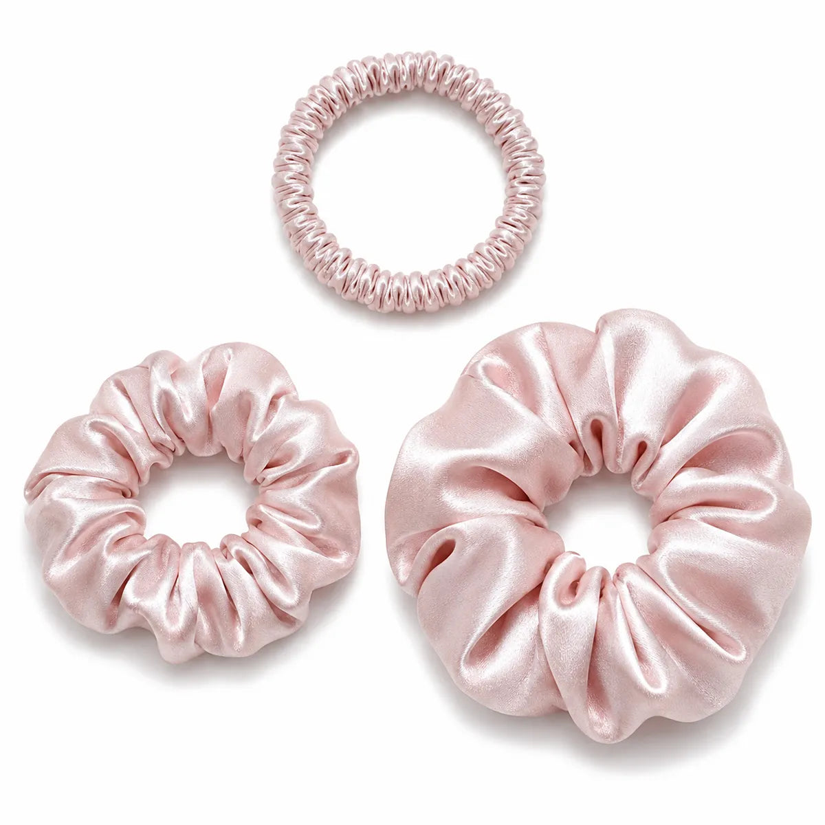 30 Momme Silk Scrunchie Set – 3 Sizes
