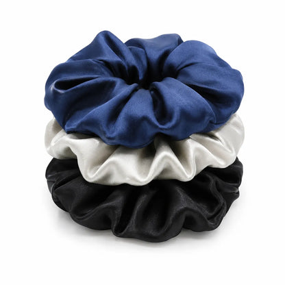 19 Momme Maxi Silk Scrunchies – Set of 3