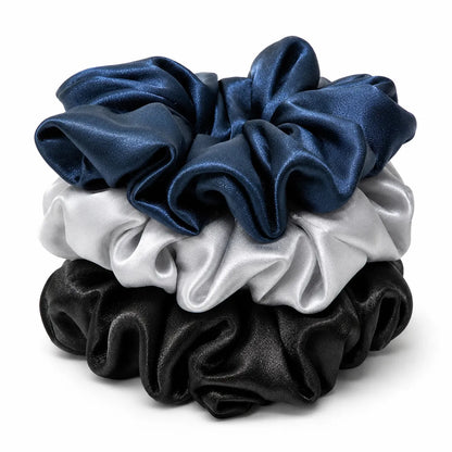 19 Momme Oversized Silk Scrunchies — Set of 3