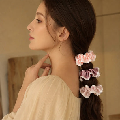 19 Momme Wide Color-Block Silk Scrunchies – Set of 3