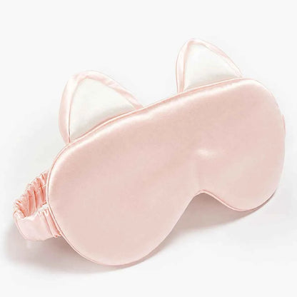 19 Momme Cat Ear Silk Sleep Mask