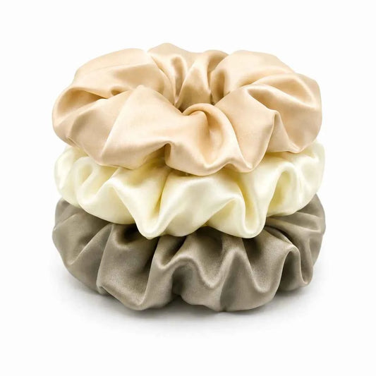 19 Momme Maxi Silk Scrunchies – Set of 3