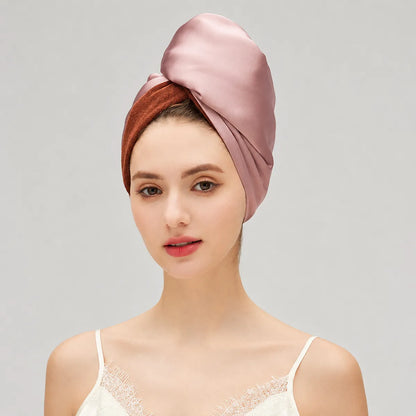 19 Momme Twist-Knot Turban-Style Silk Bonnet