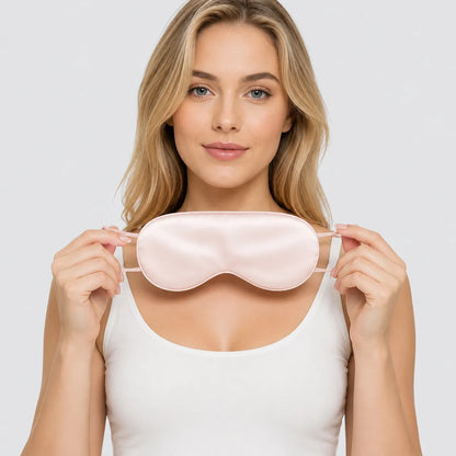 Silk Sleep Mask with Adjustable Ear Loops