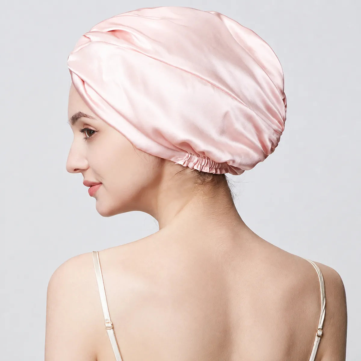 19 Momme Double-Layer Turban-Style Silk Bonnet