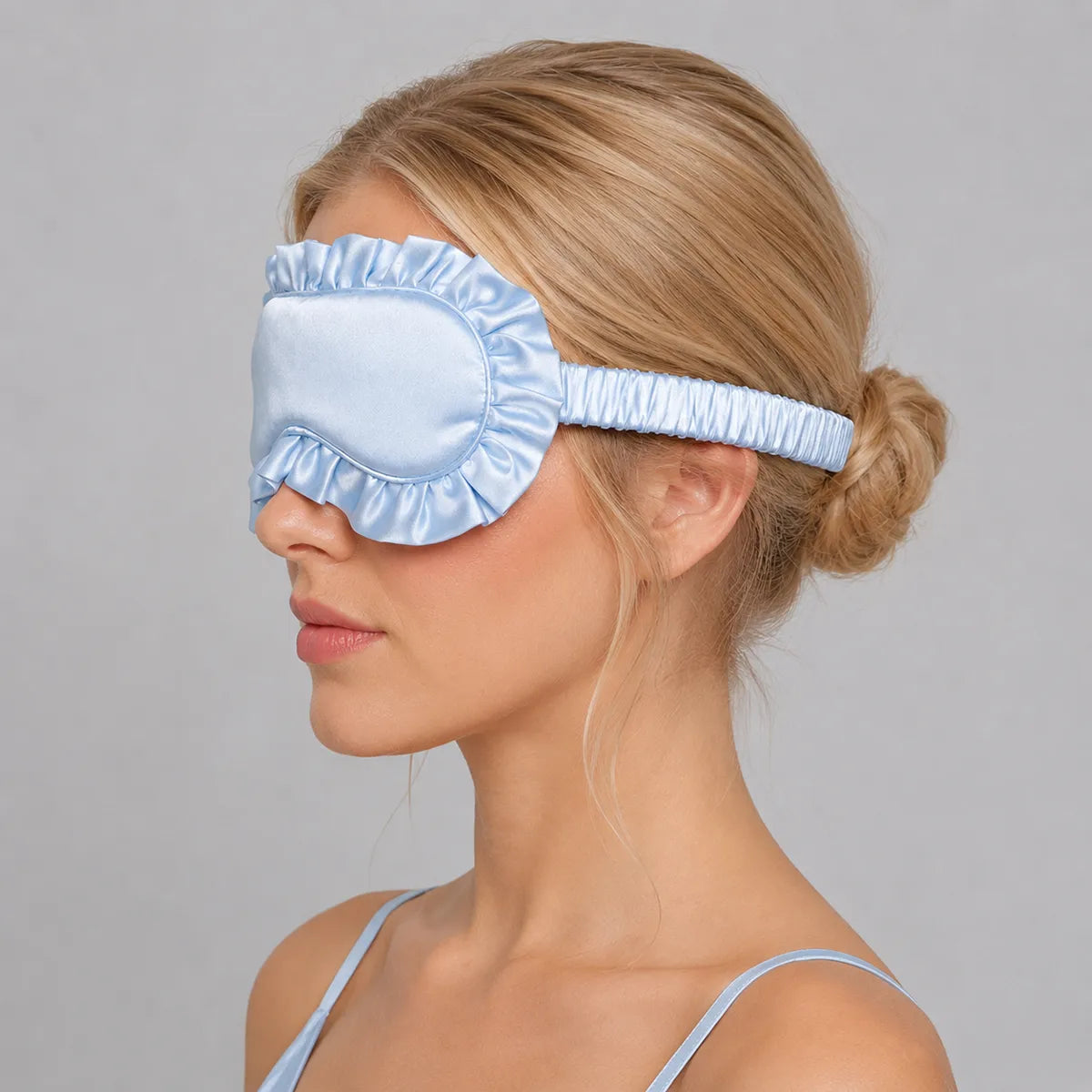 19 Momme Ruffled Silk Sleep Mask