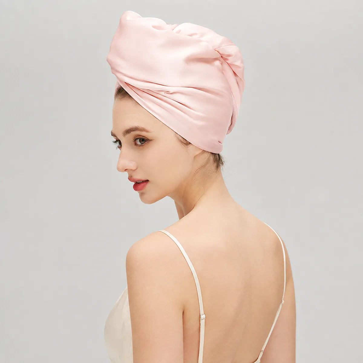 19 Momme Twist-Knot Turban-Style Silk Bonnet