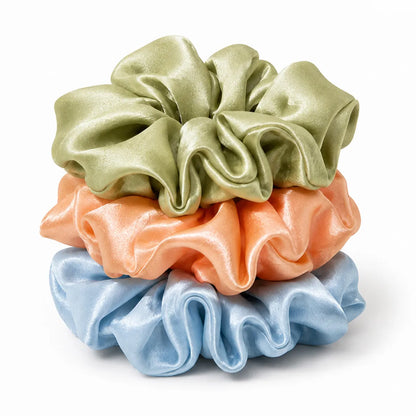 19 Momme Oversized Silk Scrunchies — Set of 3