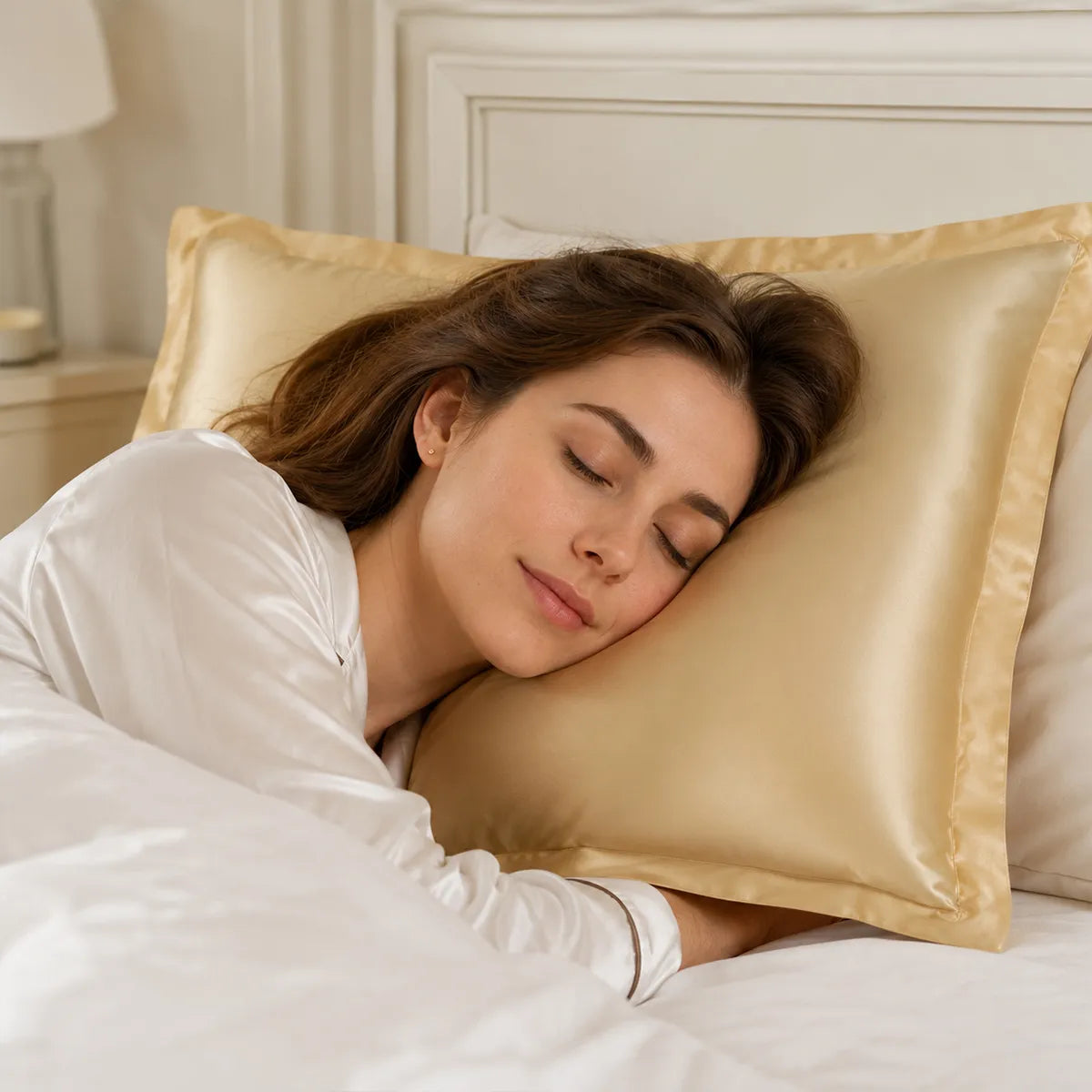 16 Momme Double-Sided Wide Flange Silk Pillowcase