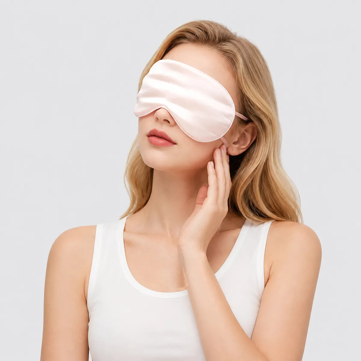 Silk Sleep Mask with Adjustable Ear Loops
