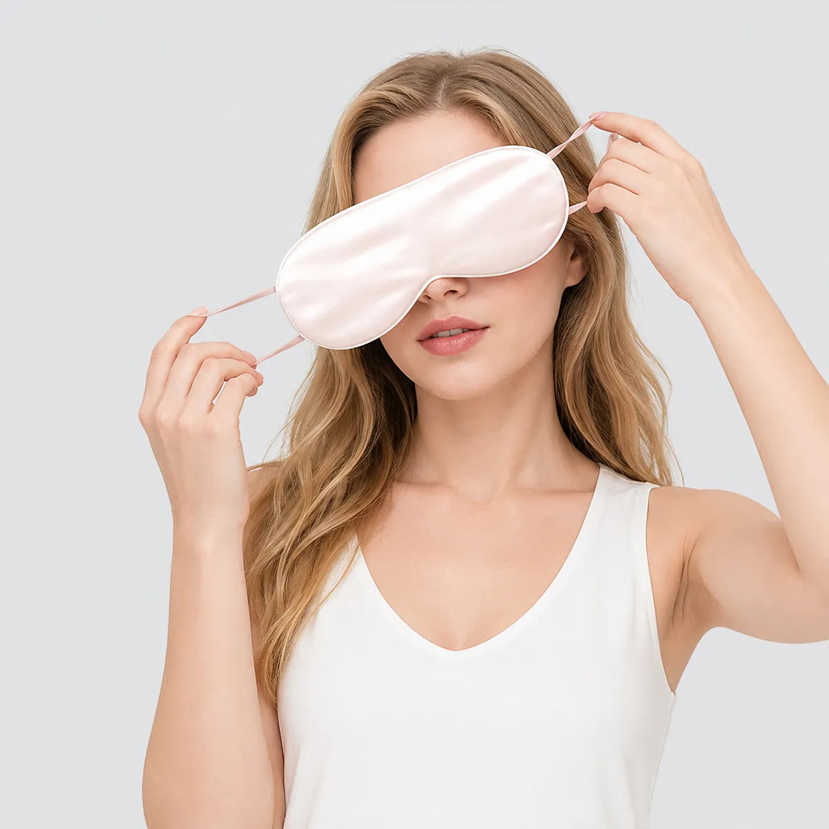 Silk Sleep Mask with Adjustable Ear Loops