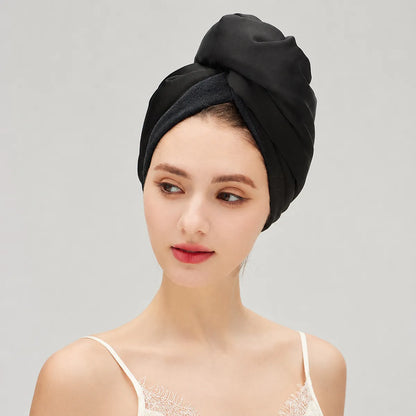 19 Momme Twist-Knot Turban-Style Silk Bonnet