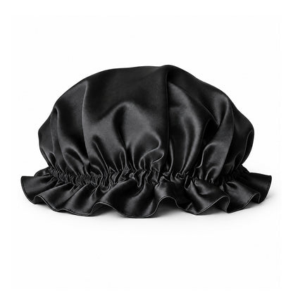 19 Momme Double-Layer Ruffled Silk Bonnet