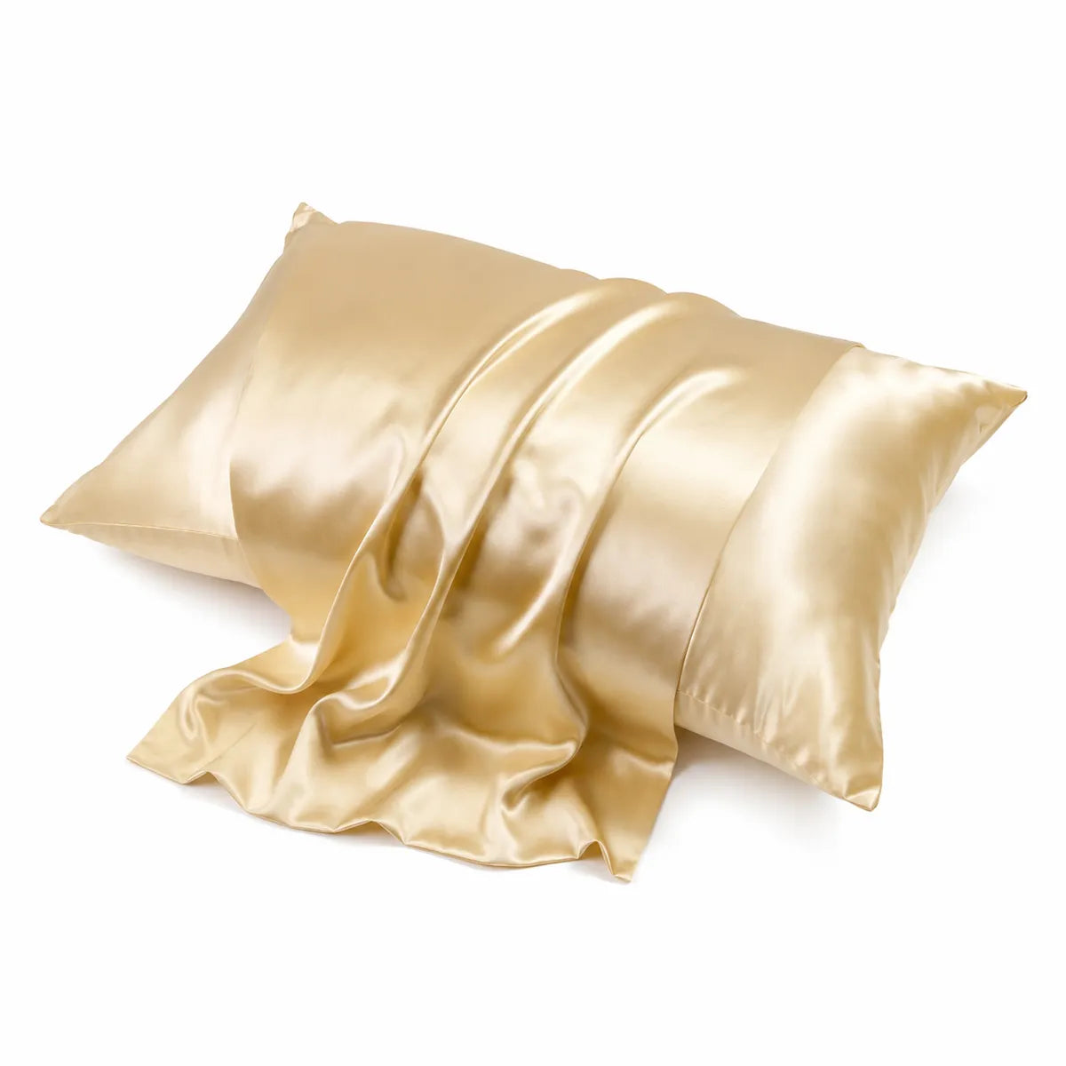 champagne silk pillowcase