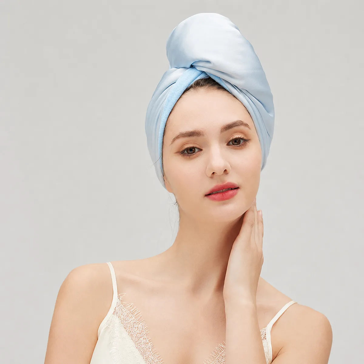 19 Momme Twist-Knot Turban-Style Silk Bonnet