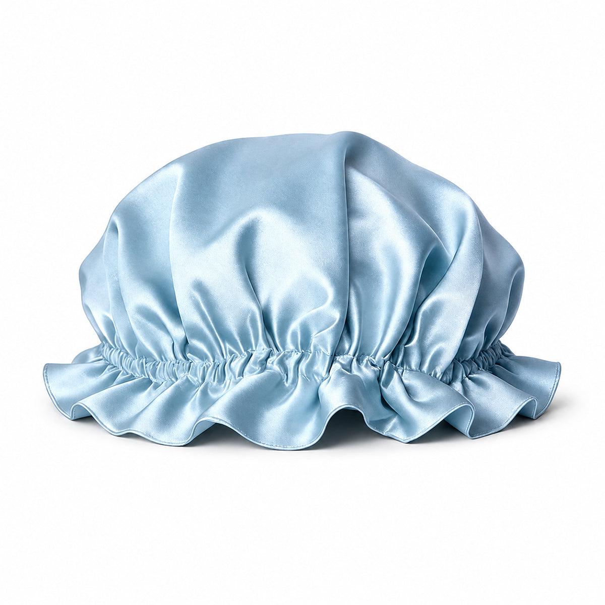 19 Momme Double-Layer Ruffled Silk Bonnet