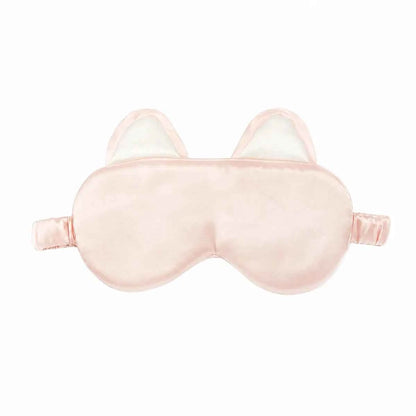 19 Momme Cat Ear Silk Sleep Mask