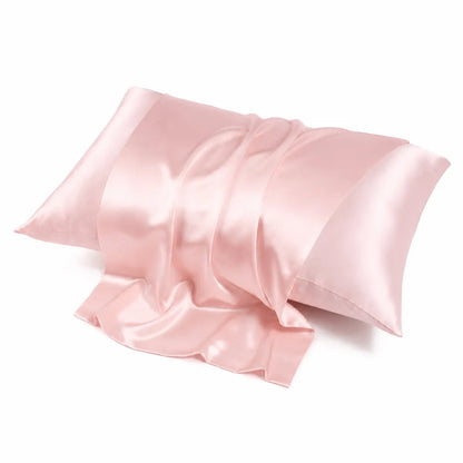 pink silk pillowcase