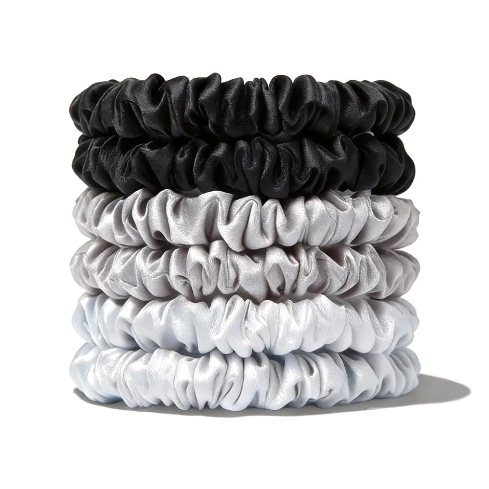 19 Momme Silk Scrunchies Set