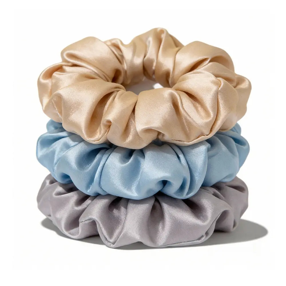 19 Momme Silk Scrunchies Set