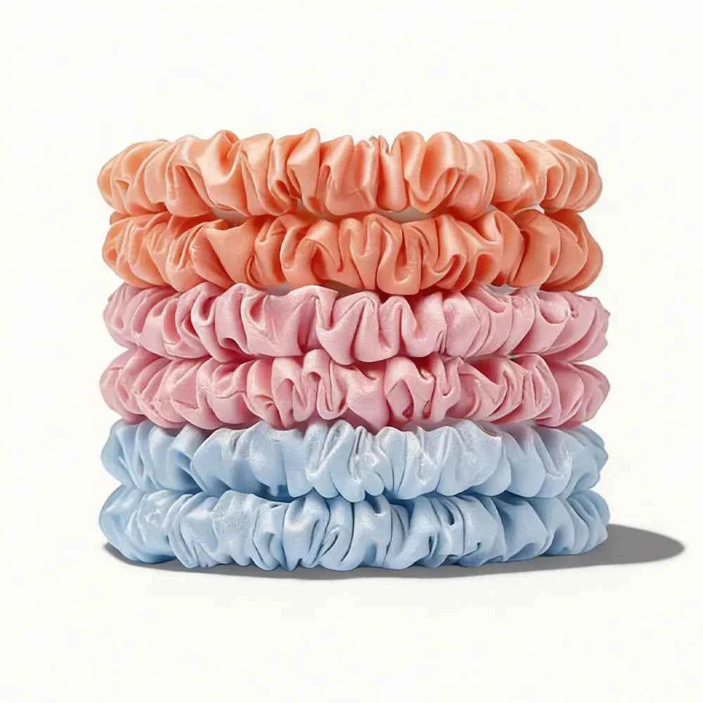 19 Momme Silk Scrunchies Set
