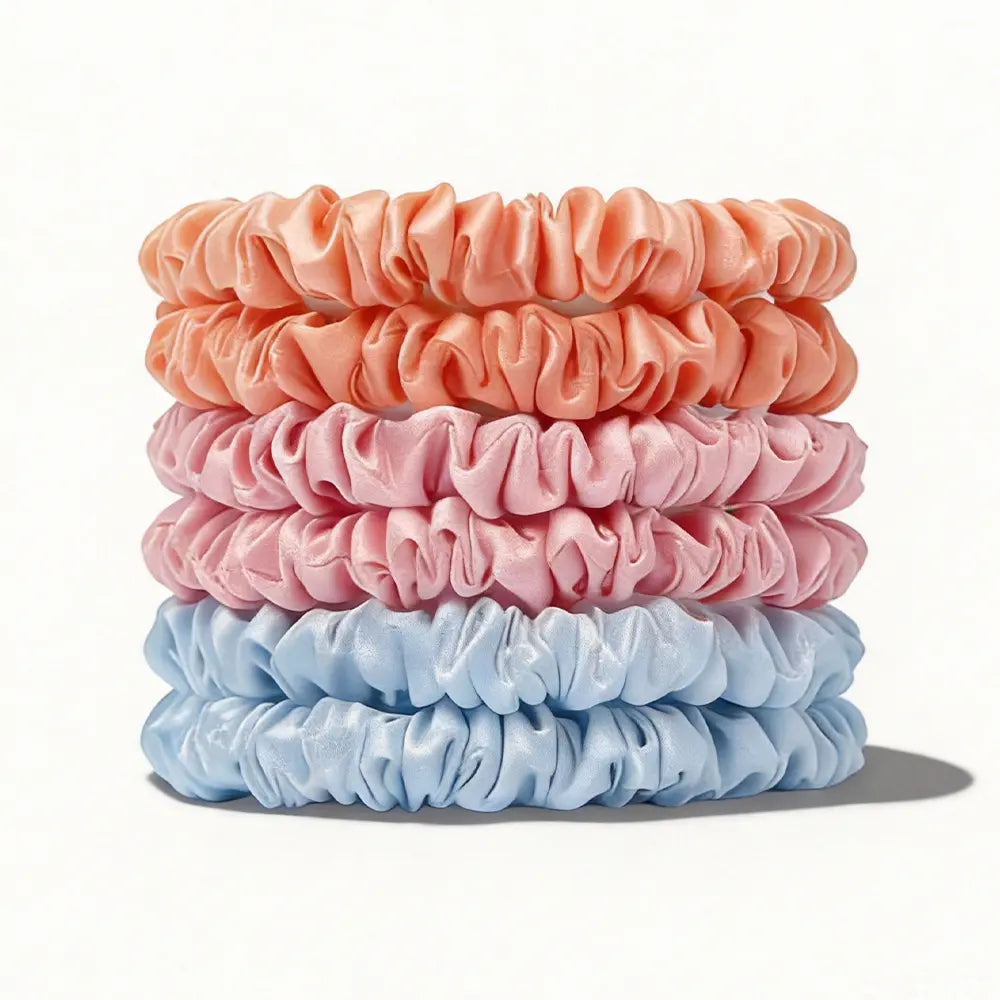 19 Momme Silk Scrunchies Set