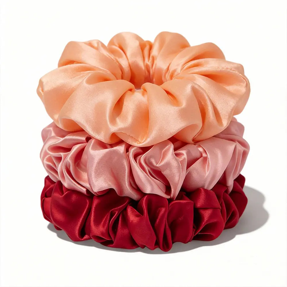 19 Momme Silk Scrunchies Set