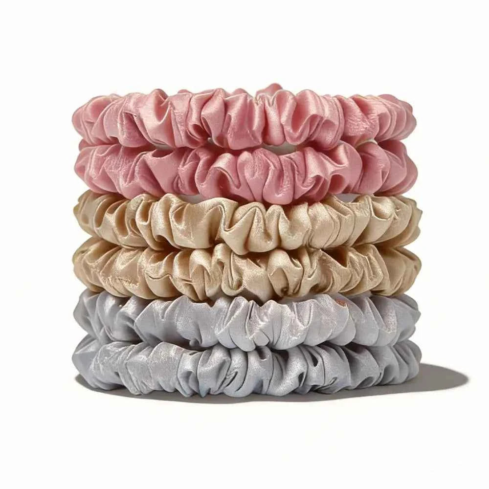 19 Momme Silk Scrunchies Set