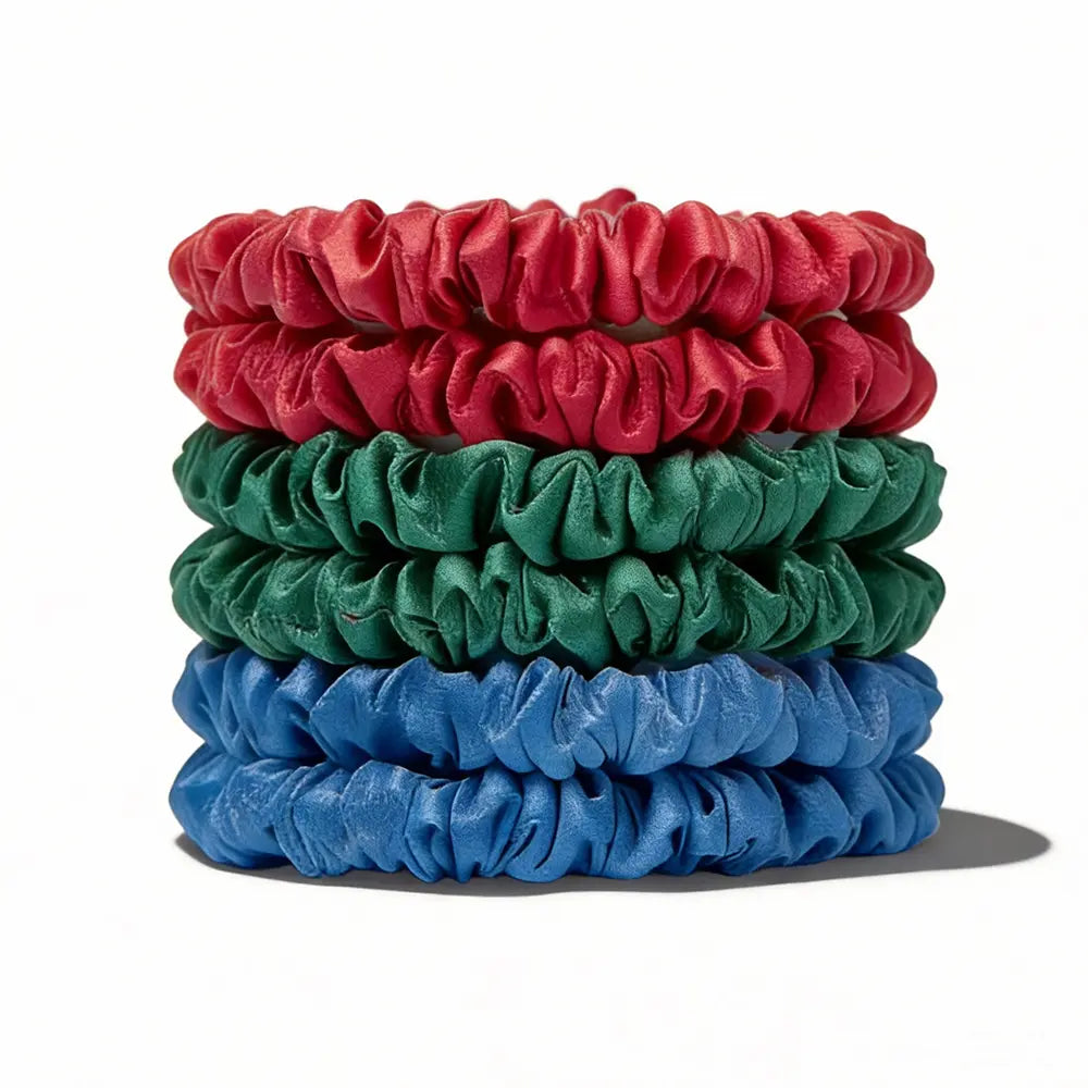 19 Momme Silk Scrunchies Set